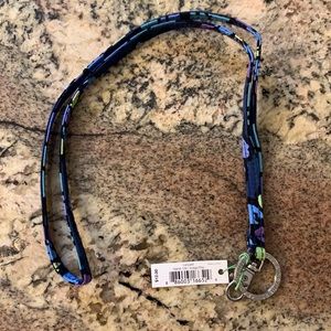 Vera Bradley Indigo Pop Lanyard NWT